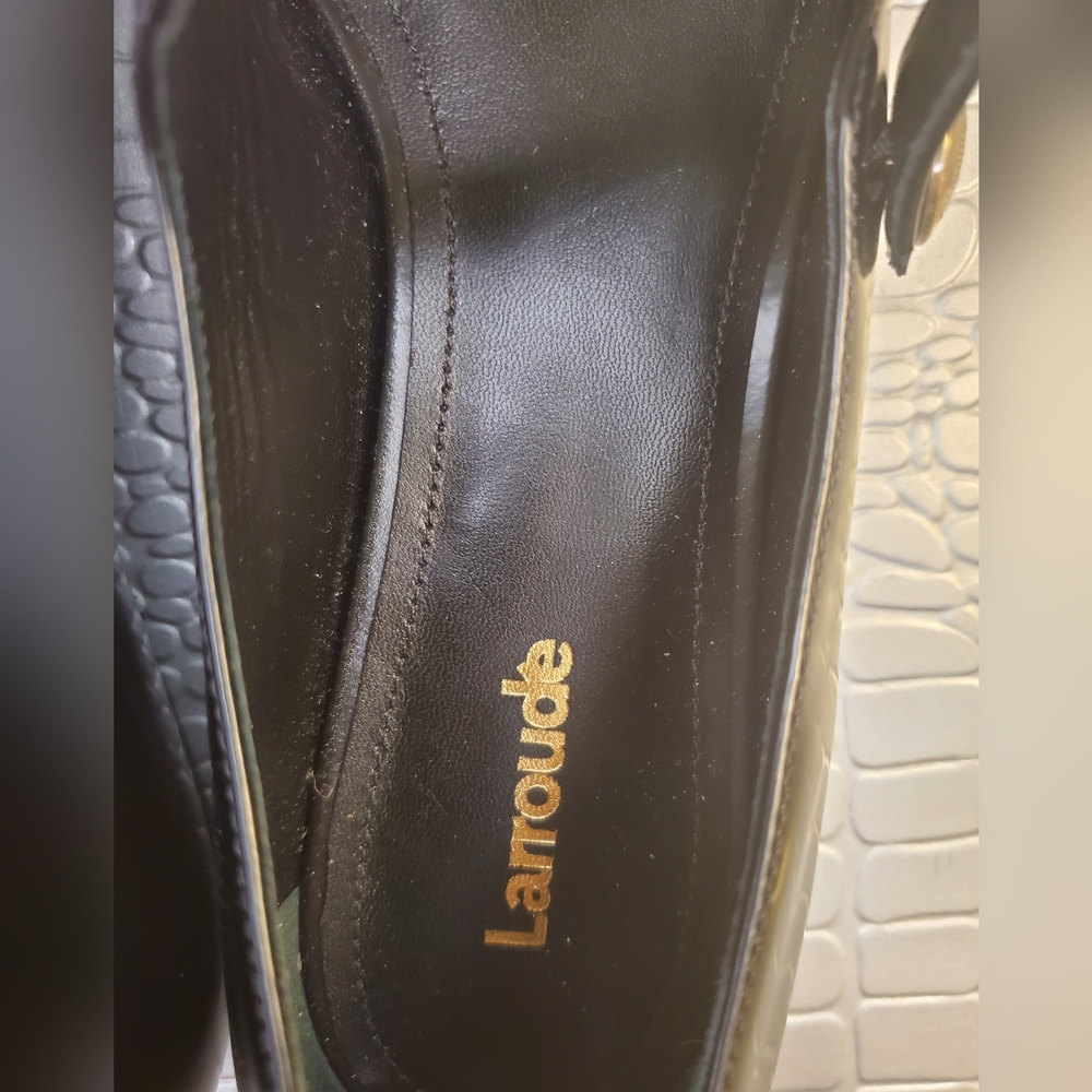 Larroude Black Pointed Toe Flats - Picture 10 of 16
